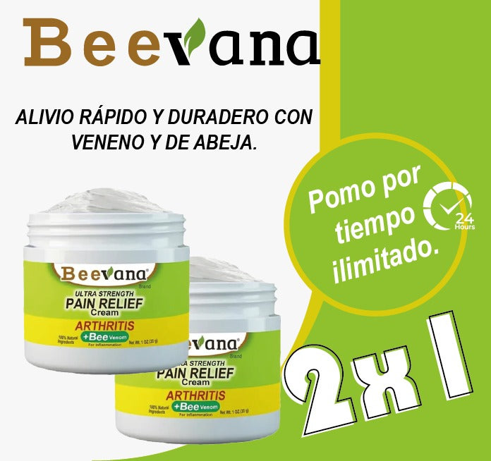 Beevana crema para dolores y articulaciones 2 x 1